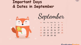 Important Days And Dates In September 2021