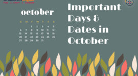 Important Days And Dates In October 2021