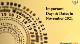 Important Days And Dates In November 2021