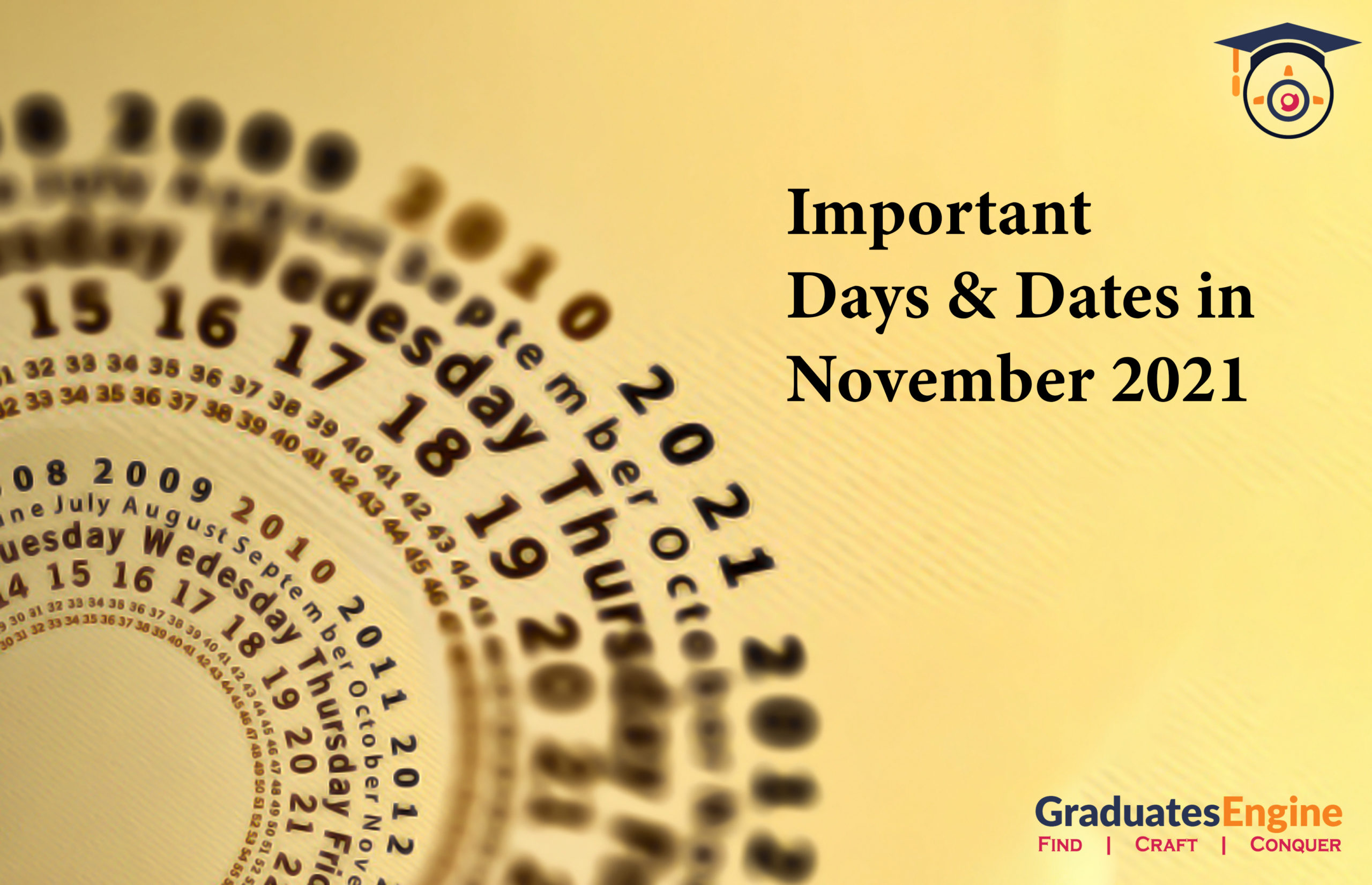 Important Days And Dates In November 2021