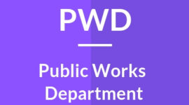 Public Work Department (PWD) Recruitment