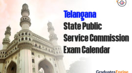 Telangana State Public Service Commission -TSPSC | Exam Calendar