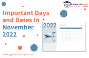 important days and dates in November 2022