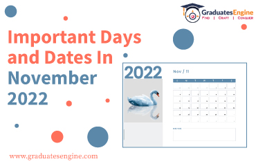 important days and dates in November 2022