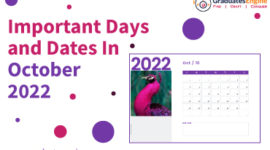 important days and dates in October 2022
