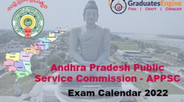 APPSC Exam Calendar 2022